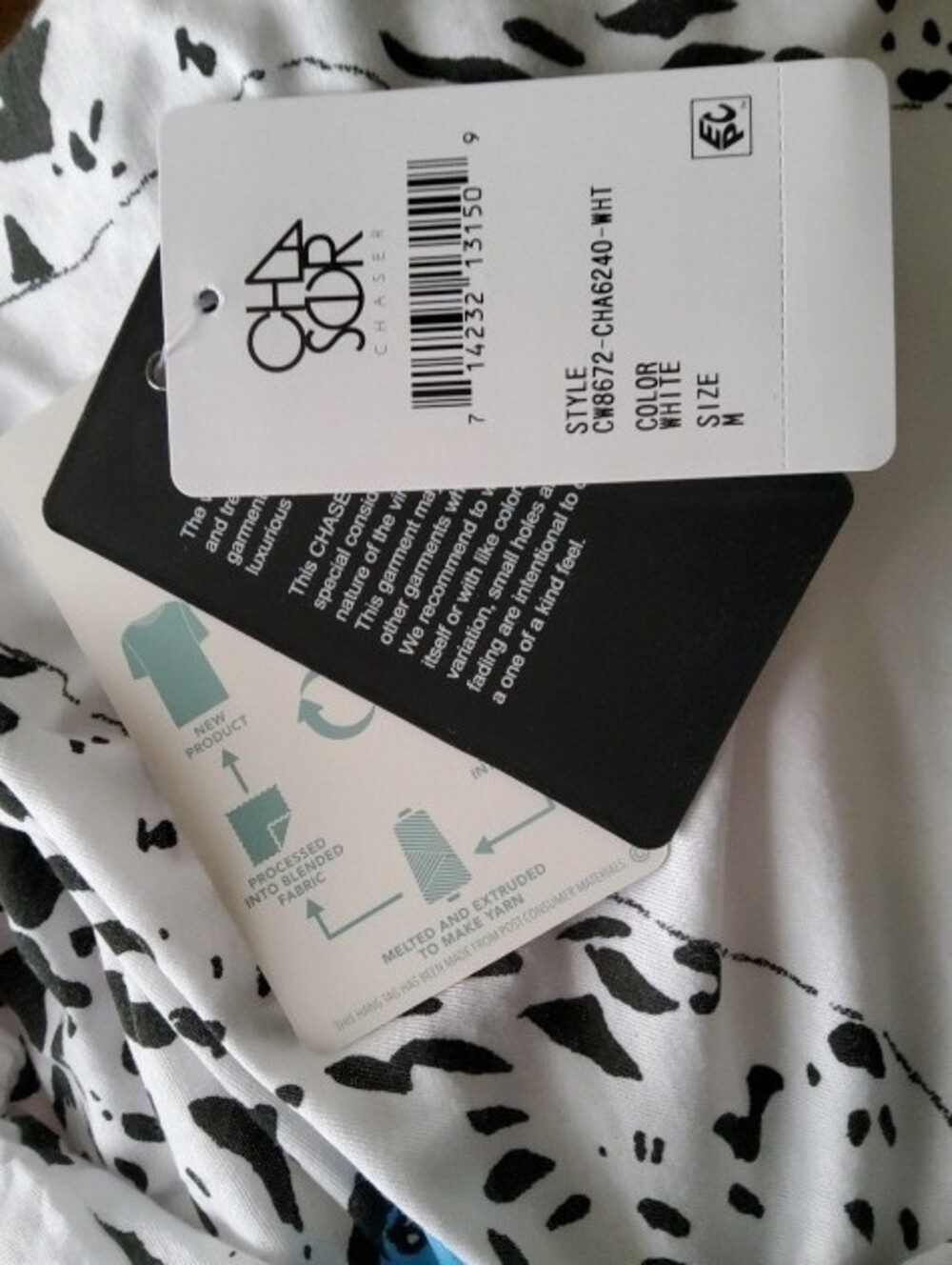Chaser Racerback Tank Leopard Graphic Raw Edges NIP Medium - Picture 16 of 16